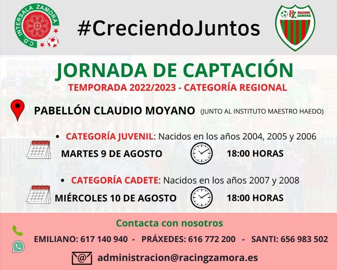 Tienes una segunda oportunidad!!! de participar en la II Captación de Jugadores, para pertenecer al Primer equipo Juvenil Regional y al nuevo Cadete Regional. Te esperamos, No lo dejes pasar!!