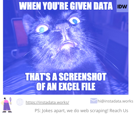 InstadataWorks's tweet image. #datascraping #scraping #webscraping #web #instadataworks #instant
