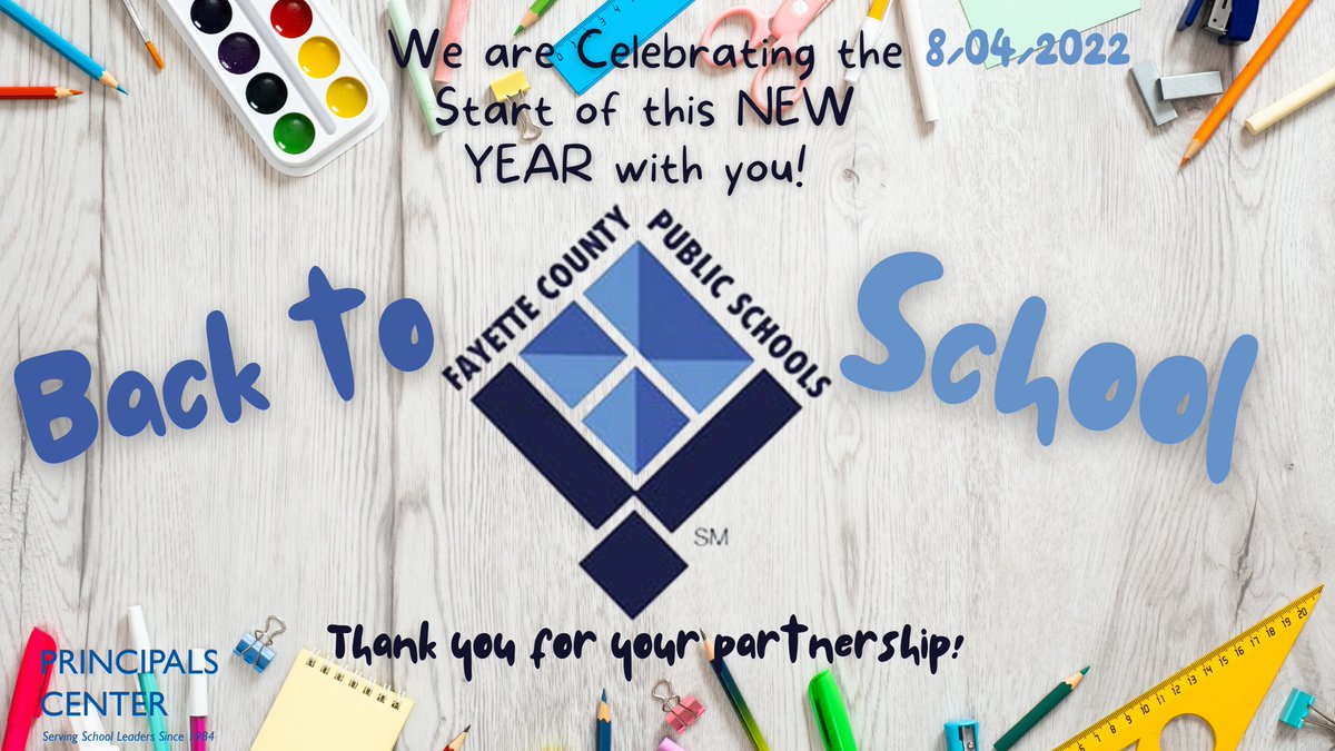 We are celebrating 🎉the start of the NEW YEAR with our partner district, <a href="/fcboe/">Fayette County Public Schools</a>.  We’re honored to be a part of your leadership journey 👣. Thank you for your partnership👏🏽❕ 
Dr. Jonathan Patterson, Superintendent #PrincipalsCtrPartner