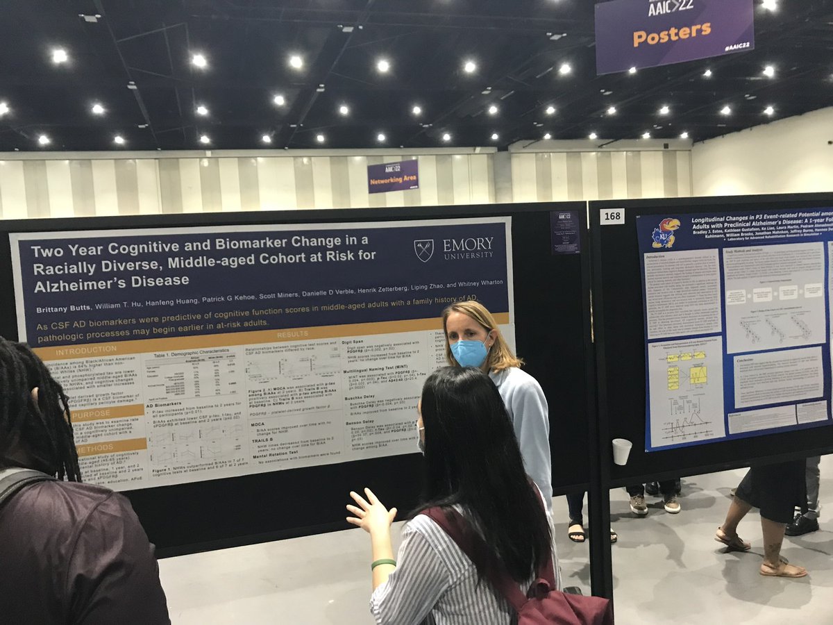 kjnursingdean's tweet image. Strong showing by @emorynursing scientists Drs Kelly Likos, Whitney Wharton, Kathy wood, Brittany Butts, Kylie Smith at #ASIC2022 #Alzheimers
