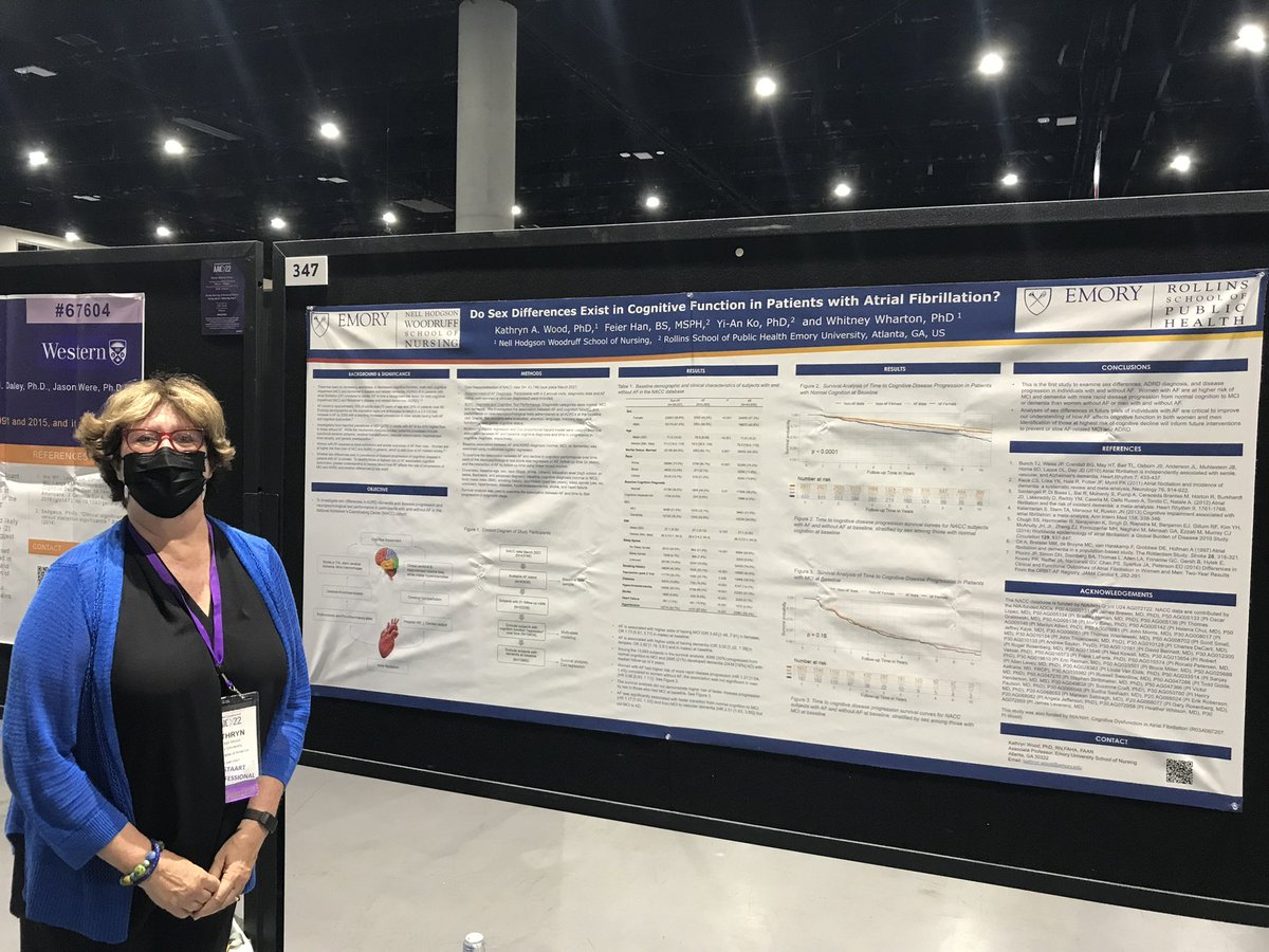 kjnursingdean's tweet image. Strong showing by @emorynursing scientists Drs Kelly Likos, Whitney Wharton, Kathy wood, Brittany Butts, Kylie Smith at #ASIC2022 #Alzheimers