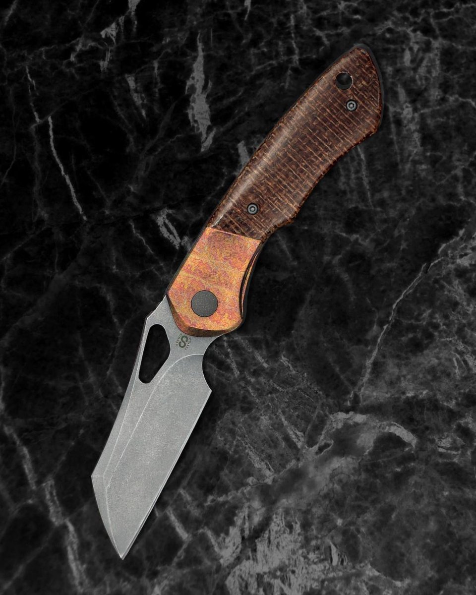 Whippersnapper Quickform builds in canvas micarta, burlap micarta, and carbon fiber (🌐 👉 olami.cc/qf )