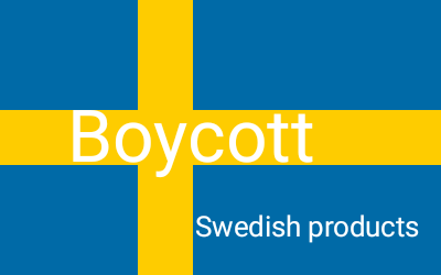#SwedenExposed
#BoycottSwedishProducts
If Sweden want to support Pakistan's propaganda against India on  our Kashmir then...... Don't forget to👇👇👇👇👇👇