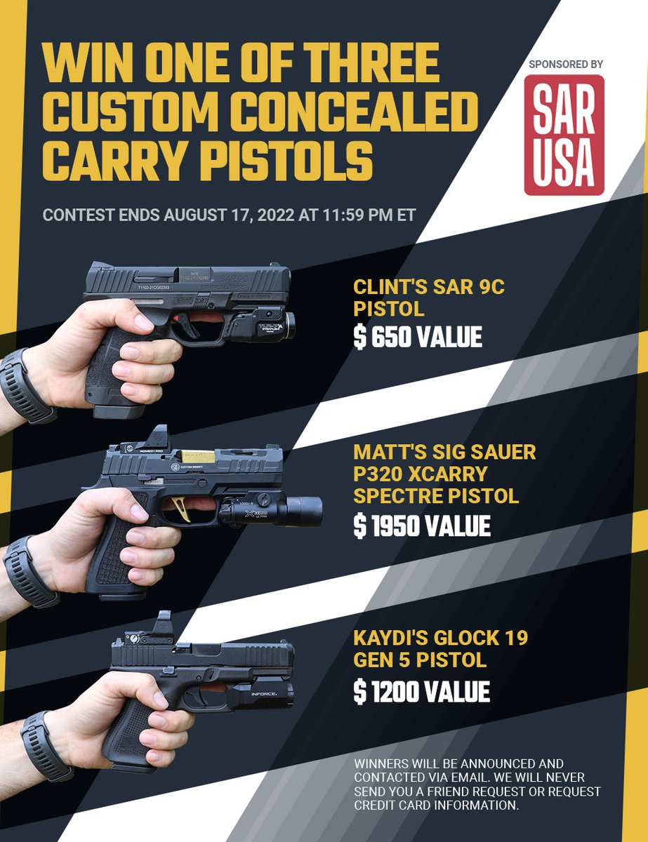 Classic Firearms on Twitter: "🚨NEW CONTEST ALERT🚨 Not 1, not 2, but 3 ...