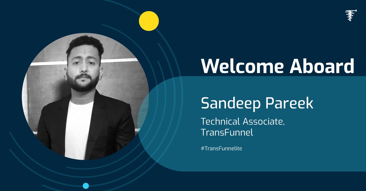 transfunnel's tweet photo. Welcoming Sandeep Pareek to the TransFunnel family!
Now a proud TransFunnelite, Sandeep has joined us as Technical Associate.
#transfunnel #TransFunnelite #newteammember #marketing #newjoinee #welcome #technicalassociate #designer https://t.co/Yg6zO11wGJ