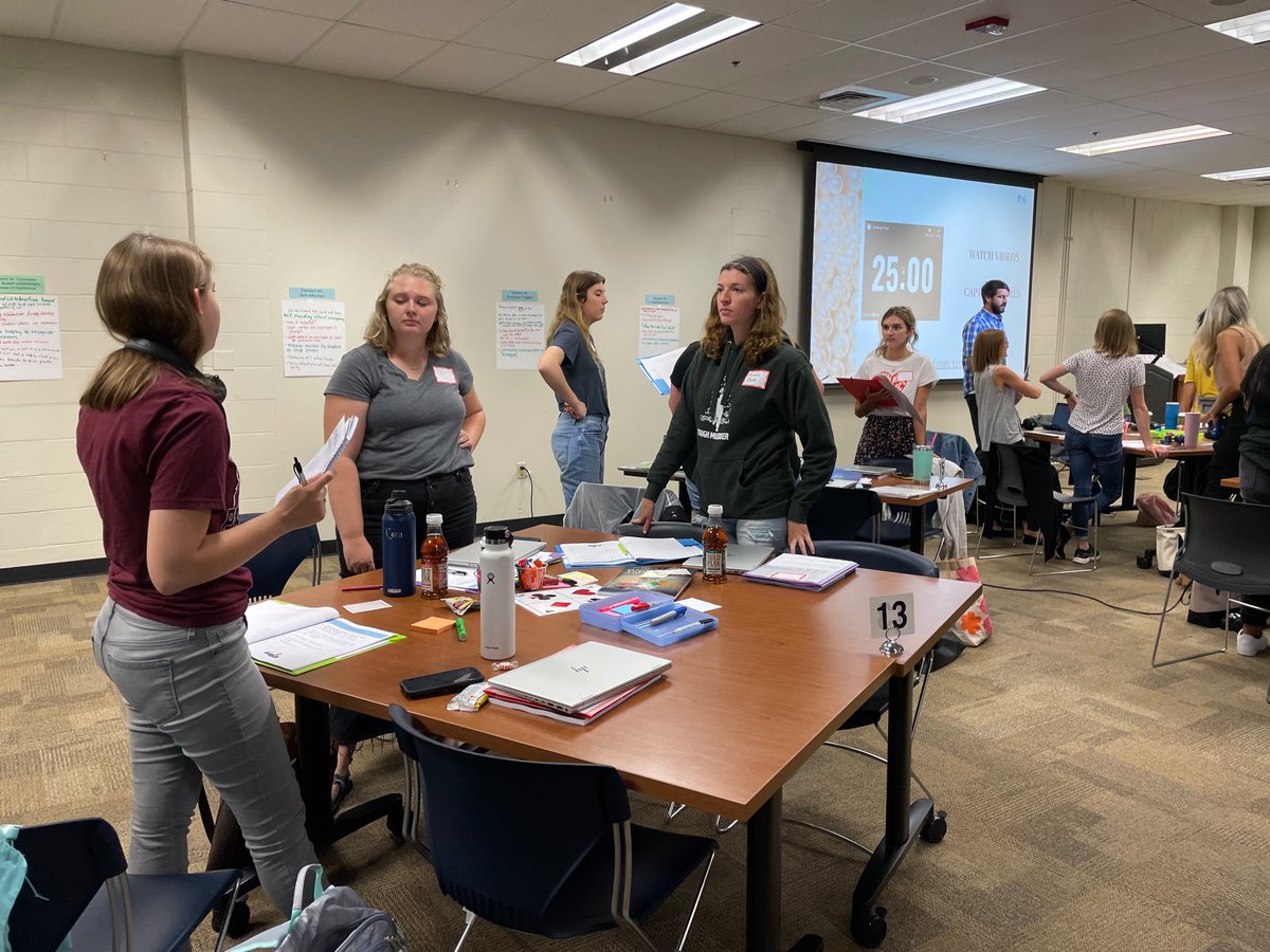 Learning_Moore's tweet photo. The anticipation and excitement of these new teachers is contagious! 2 days of learning and planning at GrowSPS will set them up for a great year! #STEPUP https://t.co/yPNEEed745