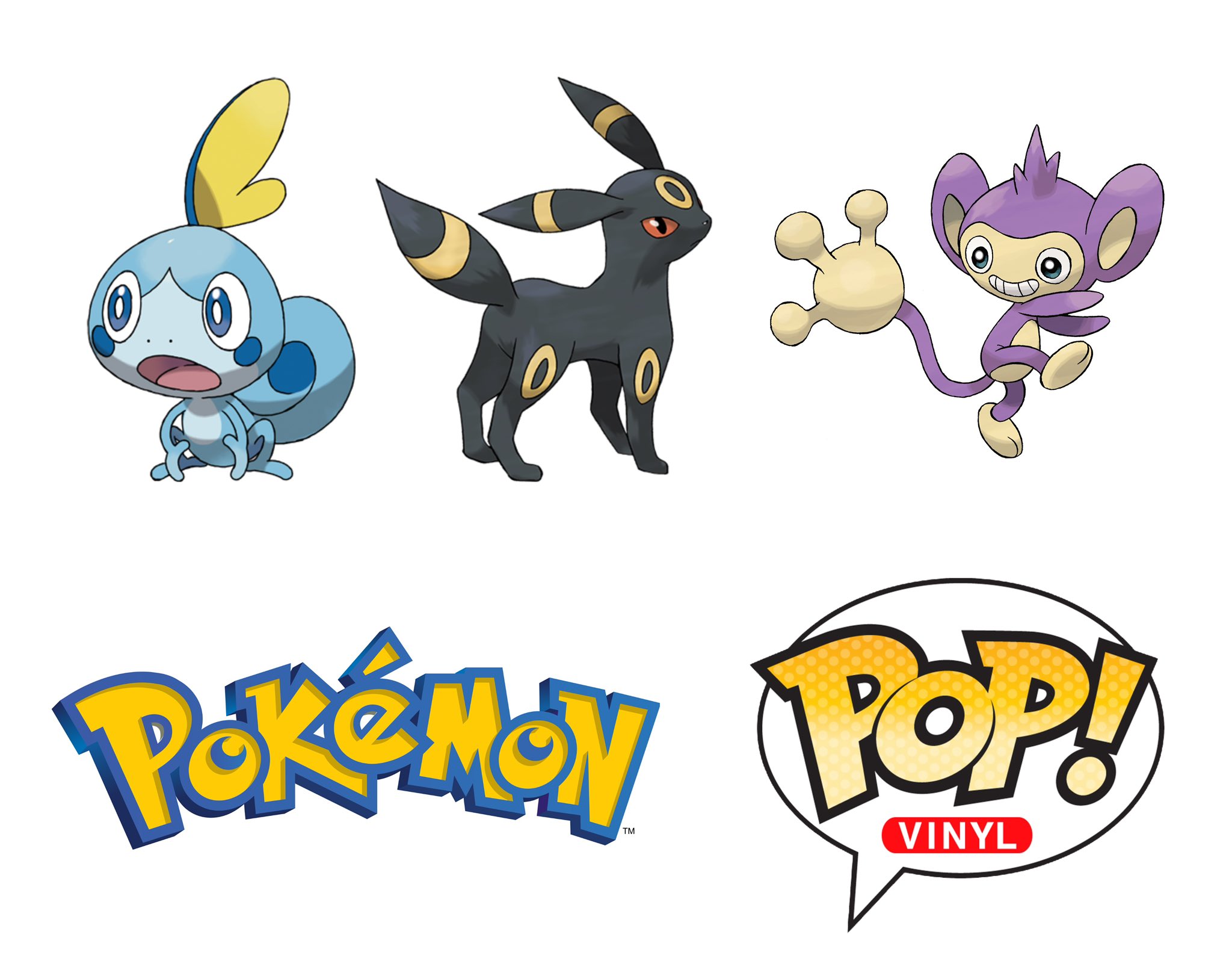 Now open for pre-order! FN67663 POP Games: Pokemon- Aipom FN71341 POP Games: Pokemon- Sobble FN67665 POP Games: Pokemon- Umbreon SRP:…