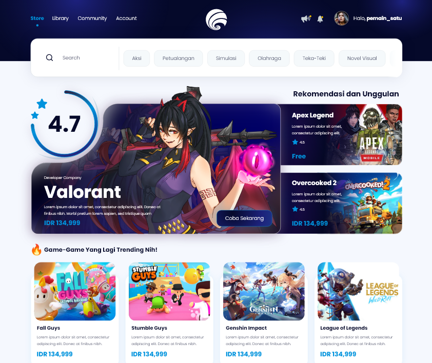 AsakuraSuccubus's tweet photo. Prototype website apps gatot kaca pesaing Steam buatan anak bangsa anjay

https://t.co/BDbVgNt2XD

Sapatau di hire sama @kemkominfo 
#BlokirKominfo :v https://t.co/2iMTn5kjmp