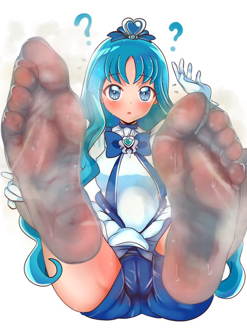 pixivリクエスト納品(●'ω`●)キュアマリンの戦闘後ですファンティア&ファンボックスプラン内限定で蒸れ蒸れ生足差分&敗北バージョン(ボコボコにされてぶっかけられる)公開しました(*^^*) 