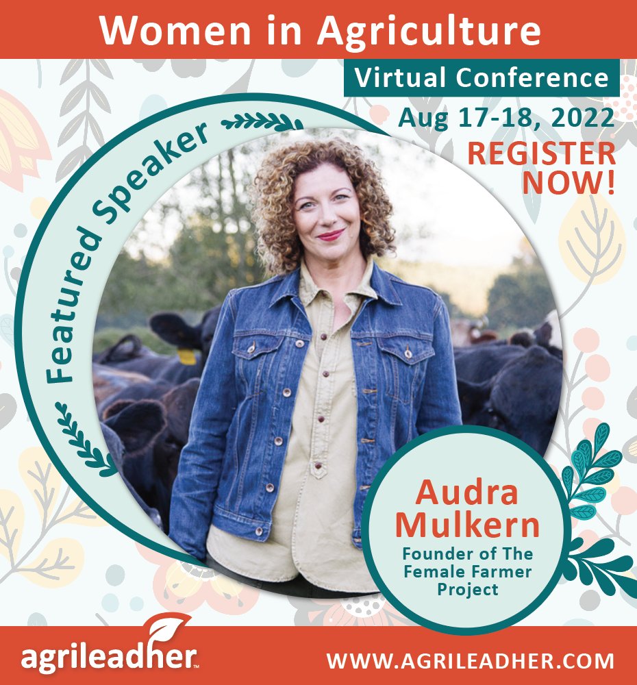 So pleased to be a keynote speaker at the inaugural #AgrileadHer conference hosted by the <a href="/universityofga/">UGA</a>. Use the code 'audra' for a 20% discount on your registration! #womeninag 
agrileadher.com