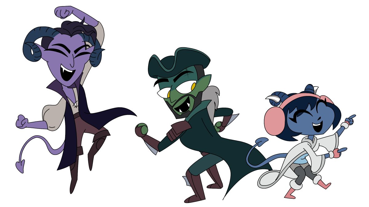 basbirdie's tweet photo. I had the pleasure of drawing all of these characters for the background of the wrap up-scene for Crit Recap - Weird Magic. Here's a thread of all of them - hi res! (1/5) #CriticalRole #CritRecapAnimated #Fjorester #Beauyasha #Shadowgast https://t.co/BMww6N31RH