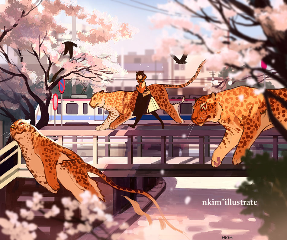 nkim_illustrate's tweet photo. Miss Leopard - The Urban Jungle. https://t.co/E8EYNtlHDx