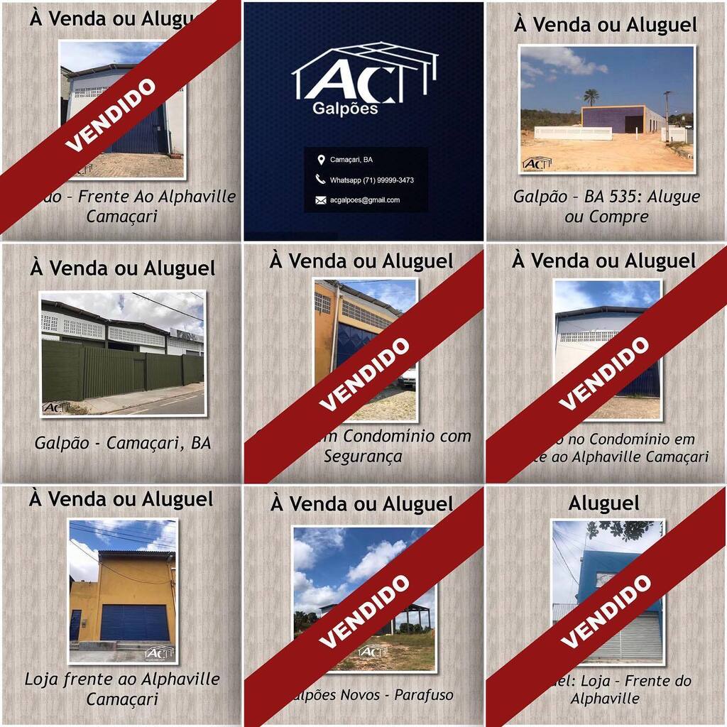ACGalpoes's tweet photo. AC Galpoes: vendemos e alugamos galpões, salas, lojas e terrenos em Camaçari/BA! Entre em contato conosco! 📲 (Email &amp; Whatsapp!)
👷🏽‍♂️
#camacari #galpoes #bahia #polodecamacari #salvadorba #salvador #brasil #comprasevendas #camacaribahiabrasil #engineeri… https://t.co/RT2HOlyuUk https://t.co/tzFCKbxn7J