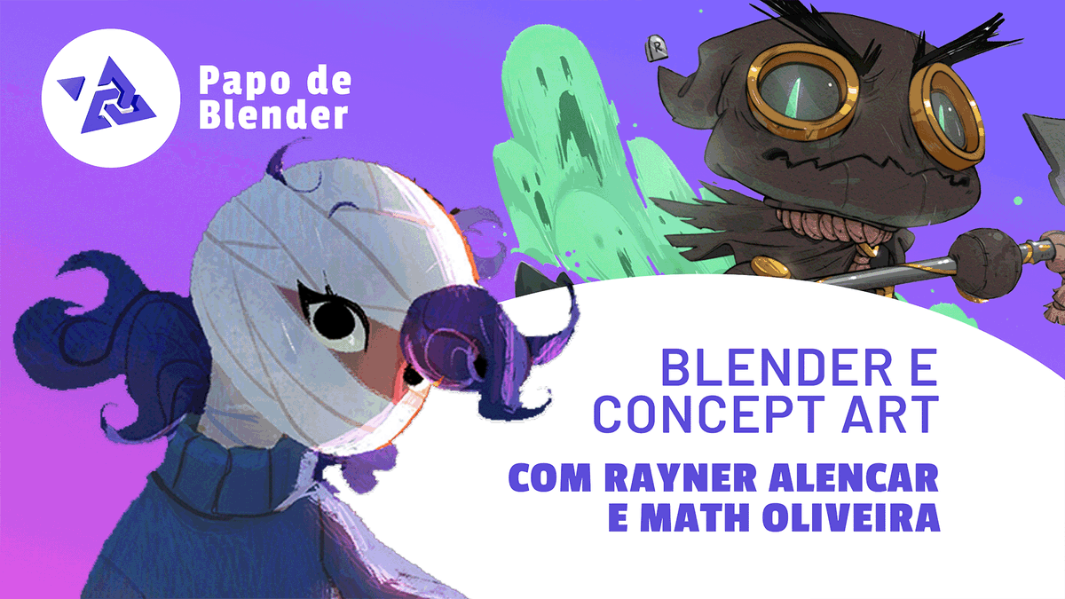 revolutionartes's tweet photo. Hoje tem live no meu canal de 3D 💜

Chamei ninguém menos que @RaynerAlencar e @omatholiv pra falar de Concept Art e como o 3D pode ajudar no processo de criação de personagens e cenários✨

Bora conversar?

Link aqui nos comentários 👇 https://t.co/Z9wcZUtwfr