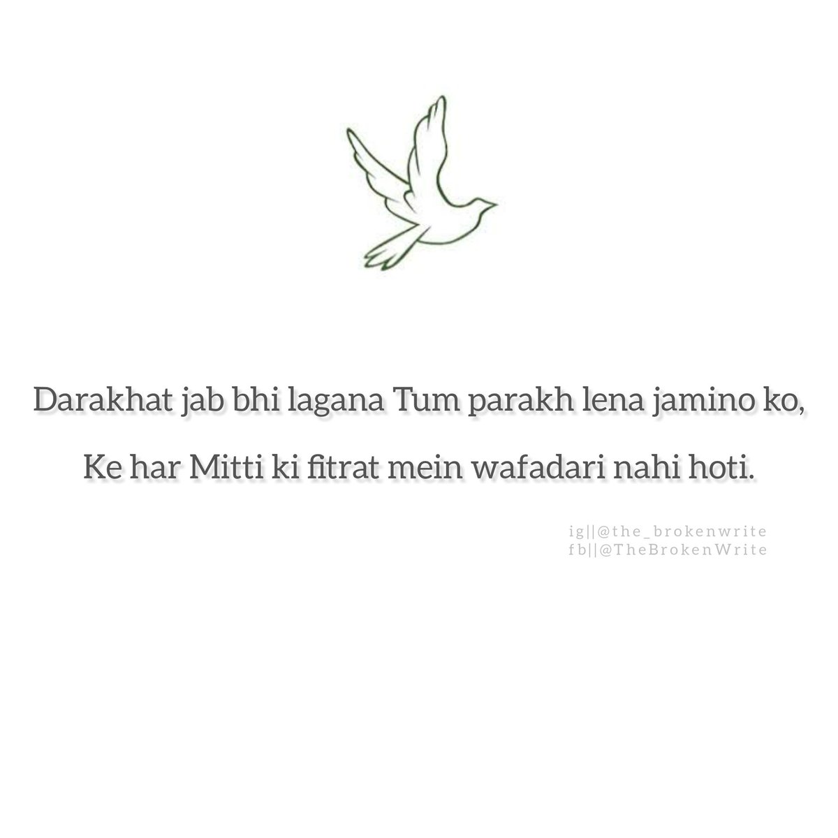 TheBrokenWrite's tweet image. #the_brokenwrite
#TheBrokenWrite
.
.
.
.
Admin @FaizanATahir 
.
.
.
.
#India #ghazal #Twitterhub #TwitterSpaces #qoutes #shayari
