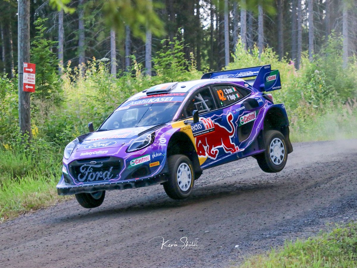 Kevinshields33's tweet photo. @Craig_Breen &amp; @paulnagle1 #flatout in the @MSportLtd @Ford Puma Rally 1 on shakedown at @RallyFinland @OfficialWRC
#wrc #ford #fordpumarally1 
#RallyFinland #rally #Motorsport #irishrallying #irishmotorsport 
#motorsportphotography #photograghy #rallying https://t.co/IYdXHLyUCd