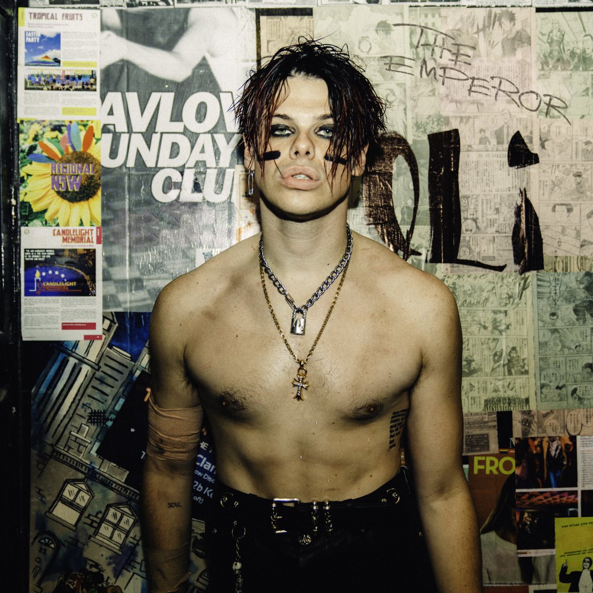 yungblud's tweet photo. the emperor. tomorrow. 🖤☠️🖤 https://t.co/nvrTeNhL0t