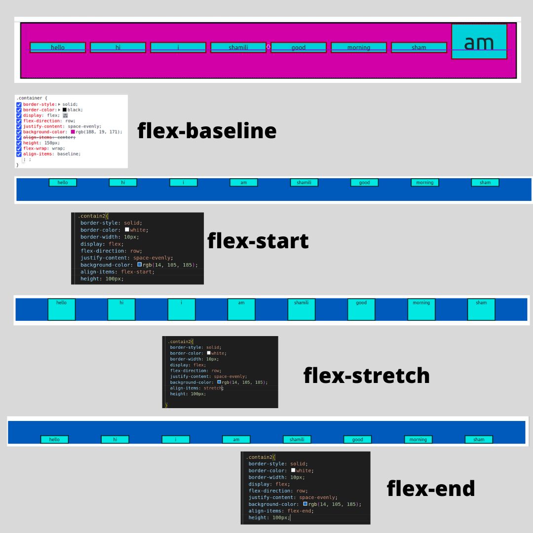 SHAMILI55874899's tweet image. align-items

#CSS_tricks #CSS #code #learn_css #code_challenge #tech_world #flex_box