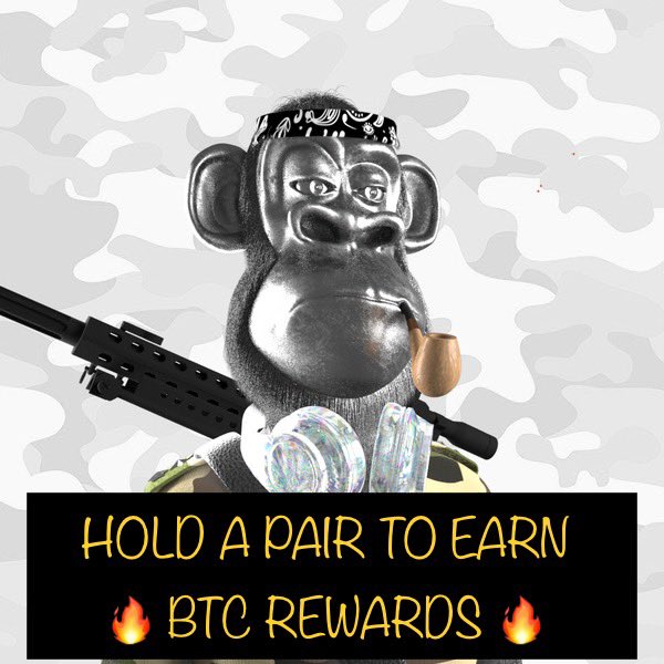 EbonnyRoxx's tweet photo. @MonstersCoins The @metaapemilitia1 mint SOLD OUT and holding a pair of these #nfts earns you #BTC  rewards! 🔥🔥🔥 Checkout their bullish @cointelegraph article. Buy them up now before it’s too late 🚀🚀🚀

https://t.co/Znaj4JPcRl

https://t.co/d3i9fNUU0Y

#passiveincome #utilitynft https://t.co/3BnLyrIs5A