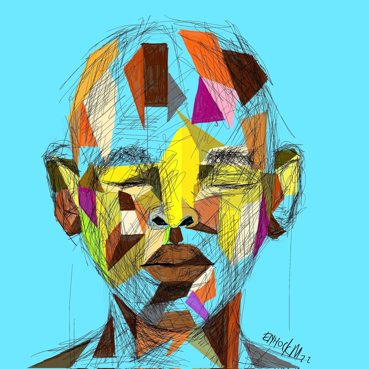 Cubics &amp; scrible 💙