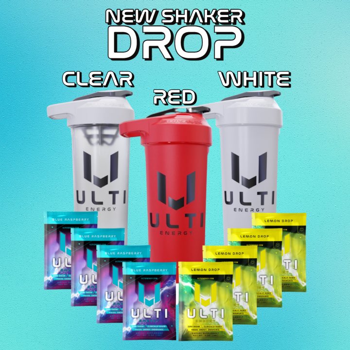 ULTI_Supps's tweet photo. They're back and better than ever. You wanted options and we delivered. The best shakers in the business have returned! 

Restock on our Starter Packs with options; Clear, The new and improved White, and the Red shakers are en route! On sale now at https://t.co/u5w33EZqNi https://t.co/VFsGmMRbp4