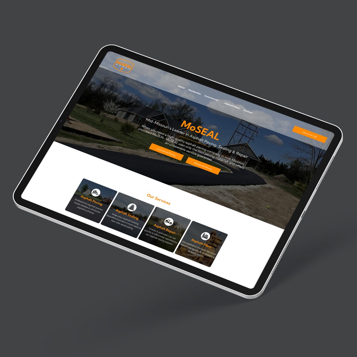Lift_Division's tweet image. This week&apos;s #DevDrop features MoSEAL Asphalt Services located in Fulton, MO. We designed a modern SEO-focused website about their asphalt paving, sealing and repair services. bit.ly/3ovP6Uu.