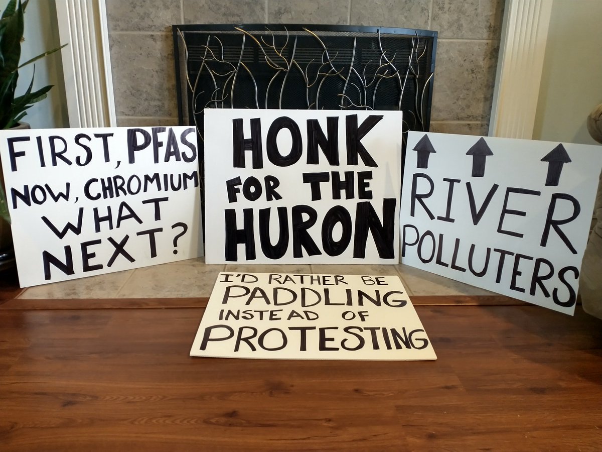 huron100's tweet photo. @JeffMIrwin Thank you for your ongoing efforts to keep MI waters stay safe. Having said that, what are your plans regarding the spill of hexavalent chromium by #tribar in the Huron River? I'll be protesting in front of the plant tomorrow. #huronriver #huron100 https://t.co/5dEfJLPna7