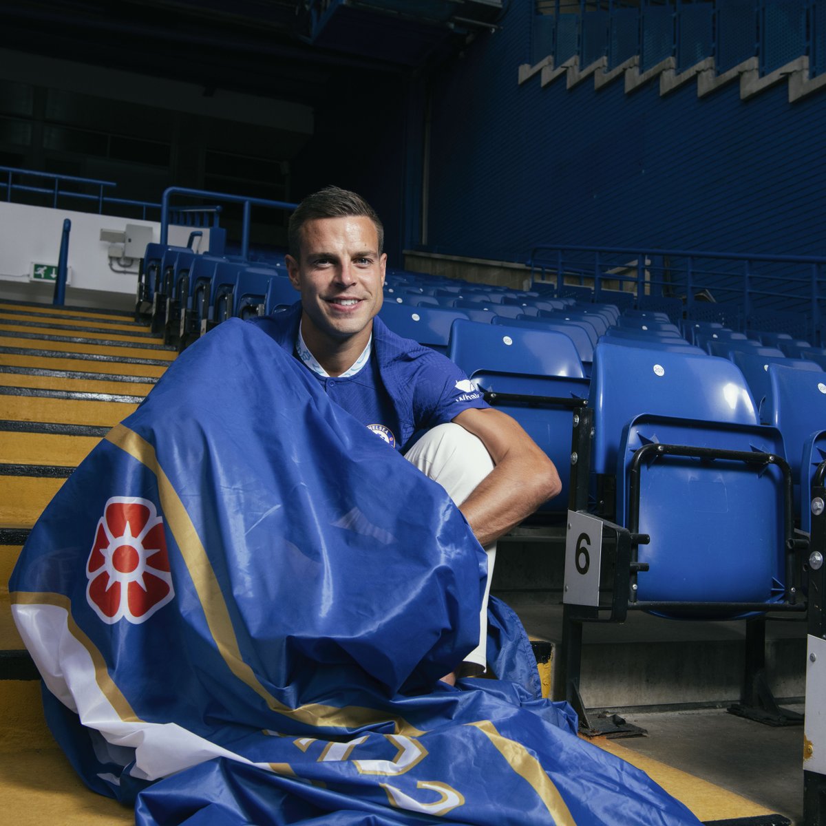 ChelseaFC's tweet photo. Your captain. Azpi is here to stay! 👊
