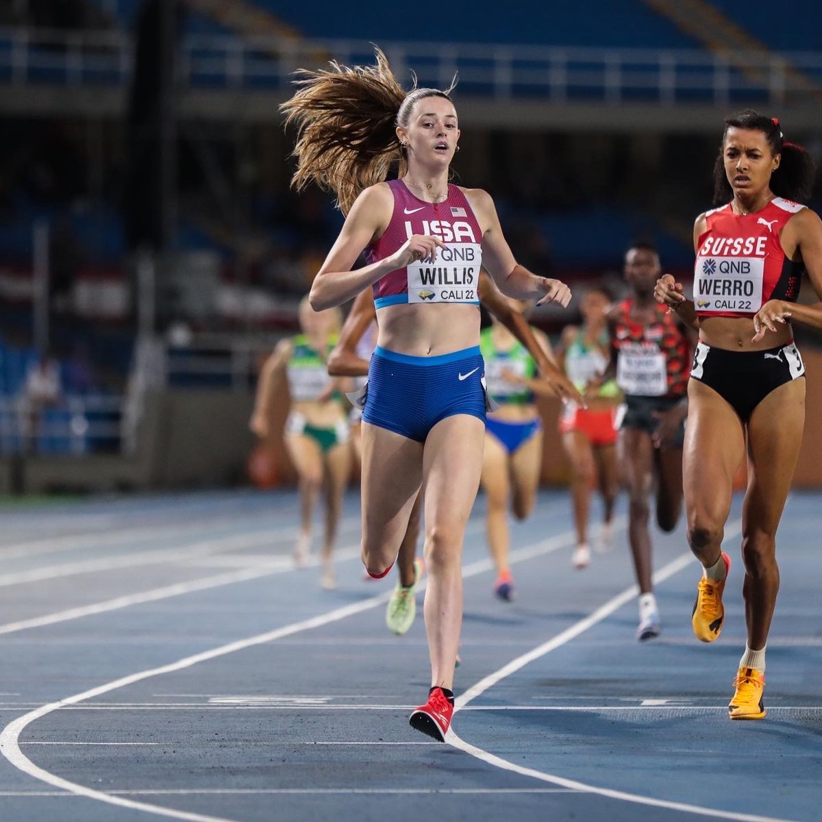 Still buzzing over 800 at <a href="/WACali22/">World Athletics U20 Cali 22</a>: Roisin Willis wins in a meet record 1:59.13 and Juliette Whittaker is 3rd in 2:00.18. On the all-time U.S. U20 list, Juliette (1:59.04) is 3rd and Roisin 4th. Can’t wait to see both on The Farm this fall!
#gostanford
Photos by <a href="/WorldAthletics/">World Athletics</a>