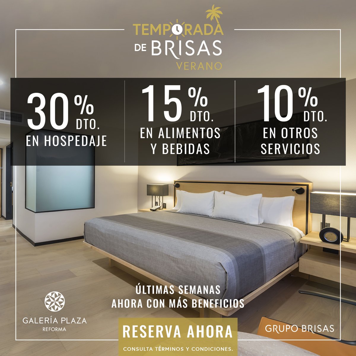 ¡😎𝗛𝗮𝘀𝘁𝗮 30% 𝗱𝗲 𝗱𝗲𝘀𝗰𝘂𝗲𝗻𝘁𝗼 𝘆 𝗠𝗲𝘀𝗲𝘀 𝗦𝗶𝗻 𝗜𝗻𝘁𝗲𝗿𝗲𝘀𝗲𝘀! Aprovecha las ÚLTIMAS SEMANAS de Temporada de Brisas Verano y obtén beneficios exclusivos. Reserva en nuestro sitio web: bit.ly/2TOGjxN o al 800.227.47.27 #eligeelegir
