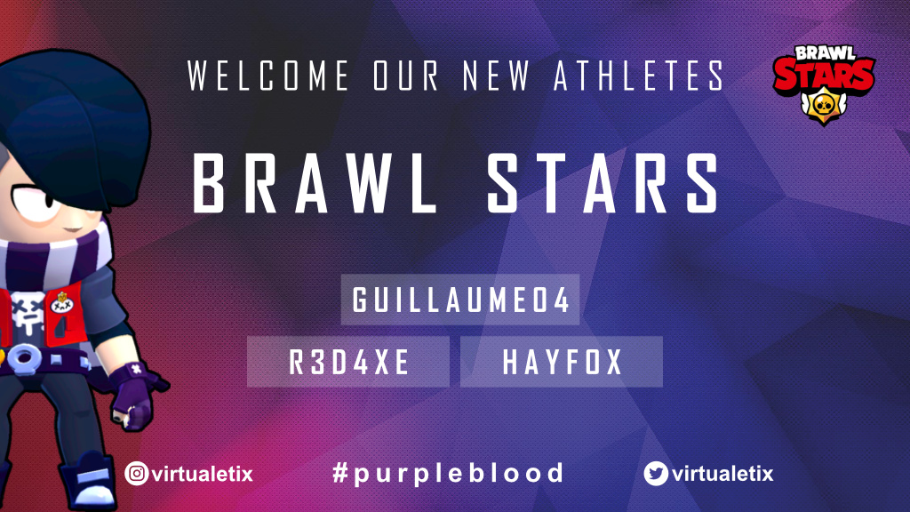 🔥 More hot news 🔥

Yes...you guessed it right; we have got a #BrawlStars team awaiting the start of the #SwisscomHeroLeague.

A warm welcome to our Brawlers! 💣💥

<a href="/R3D4XE/">R3D4XE</a>
<a href="/Guillaume04_bs/">Guillaume04</a>
@HayFoxBS

#VTX #purpleblood <a href="/Swisscom_Gaming/">Swisscom Gaming</a>