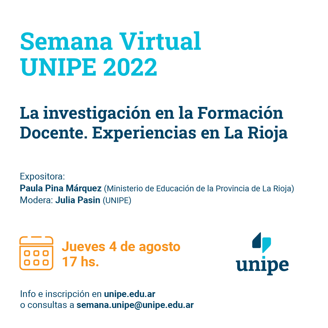 unipe_ar's tweet photo. Día 4‼️ 
#SemanaVirtual UNIPE 2022. Edición invierno ❄️

📆 4/08 ⏰17.00 18:00 y 19:00 hs. 

Te acercamos las actividades que completan el cuarto día de la Semana Virtual #UNIPE 👇

☑️ #FormaciónDocente
☑️ #Educación y #Gremios  
☑️ #Historia   
☑️ #CienciasNaturales https://t.co/OAaBVimEMi