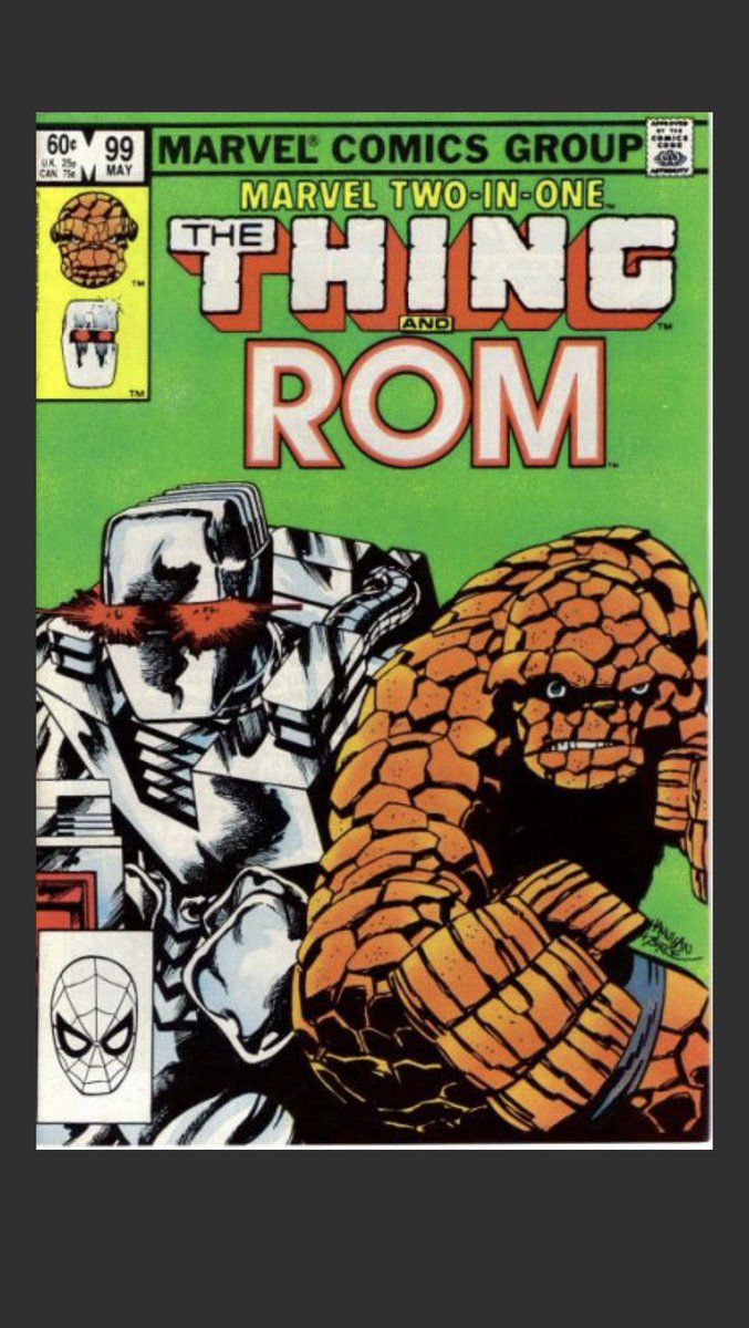 99th Follower; Marvel Two-in -One #99 This was the last comic I purchased in my ROM completionism collection. #romspaceknight #bengrimm #theeverlovinblueeyedthing #thething #marvelcomics