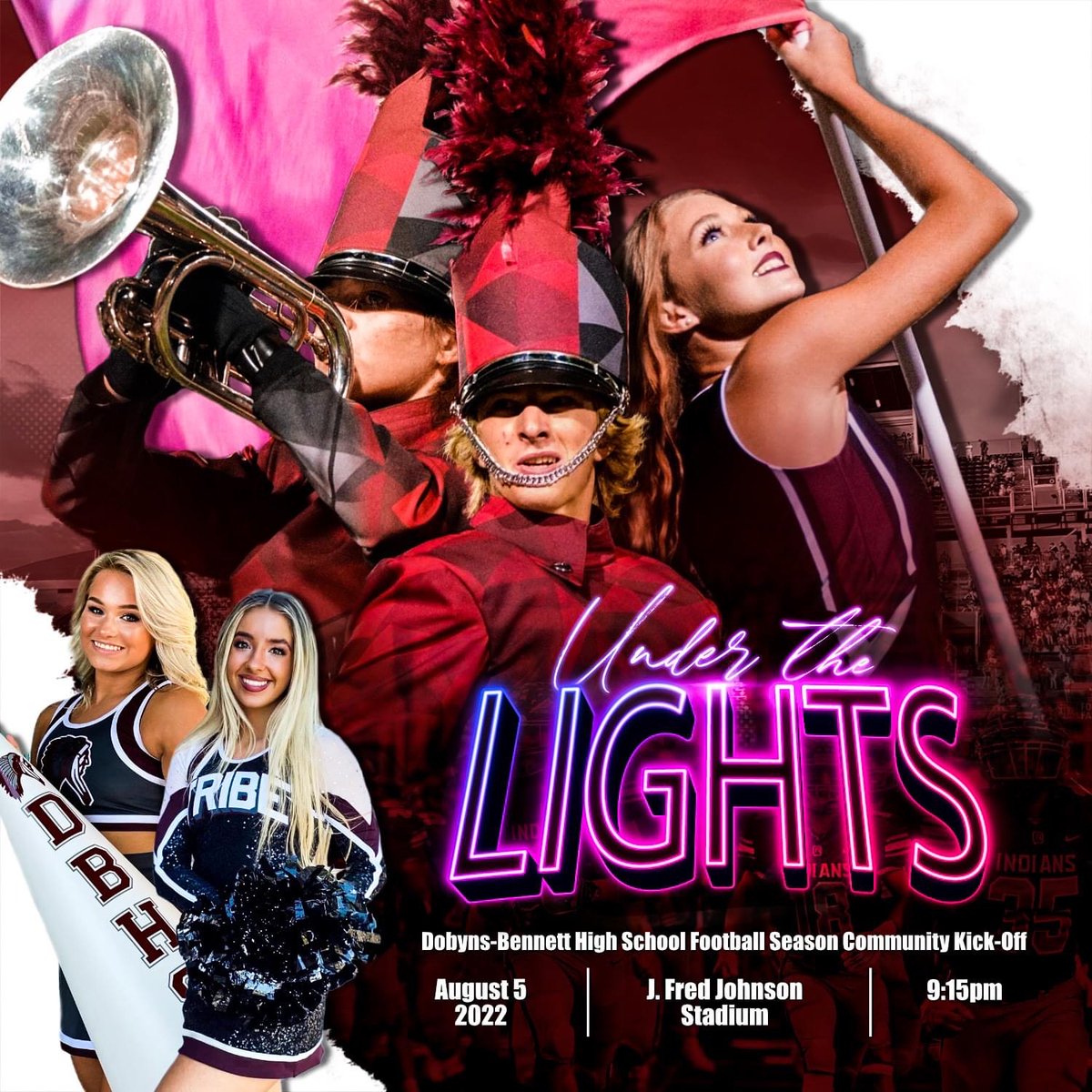 kcs__district's tweet image. Join us 8/05/22 as we kick off @KCS_DBHS Football! 🎉🏈Scrimmage vs Anderson Co. (starts @ 6 PM) &amp;amp; performances by the D-B Cheerleading  squad,📣the D-B Spirit Shakers,💃 &amp;amp; the premiere of the D-B Band's 2022 halftime show, “Ignite!” (start @ 9:15 PM)!🤩🙌🏻🙌🏻 Admission = Free!