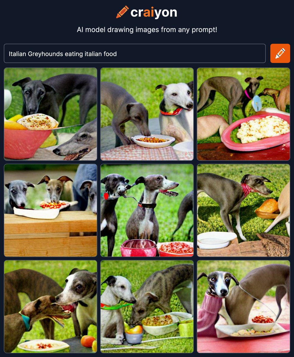 And of course had to create something just for fun in the DALL-E mini generator. Noodly dogs eating noodles 🍝