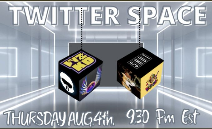 WZKD (@wzkdgames) on Twitter photo Tonight 9.30Pm Est @WzkDnft AWESOME FAMILY joining us on #TwitterSpace
Lots of Alpha! Lots of fun!! #Giveaways
#newfriends #bethere
x.com/i/spaces/1DXxy…
<a href="/TribeQuokka/">Tribe Quokka</a>
@SportHeadOT
@wzkdnft
<a href="/KBabyApes/">Kindergarten BabyApes</a>
<a href="/Kryptoria/">Kryptoria</a>
<a href="/sewersharkwtf/">Sewer Shark.wtf</a>
@wzkdnft
@Moonrunner_NFTs Tonight 9.30Pm Est @WzkDnft AWESOME FAMILY joining us on #TwitterSpace
Lots of Alpha! Lots of fun!! #Giveaways
#newfriends #bethere
x.com/i/spaces/1DXxy…
<a href="/TribeQuokka/">Tribe Quokka</a>
@SportHeadOT
@wzkdnft
<a href="/KBabyApes/">Kindergarten BabyApes</a>
<a href="/Kryptoria/">Kryptoria</a>
<a href="/sewersharkwtf/">Sewer Shark.wtf</a>
@wzkdnft
@Moonrunner_NFTs