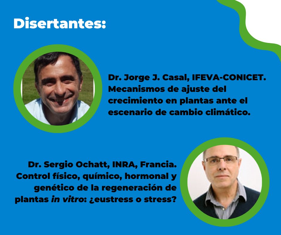ecofisiologia's tweet image. Atención #Argentina #CABA charla del Dr. Jorge Casal y el Dr. Sergio Ochatt en #agosto, Fundación Cassará organizada por @REDBIOArgentina . No se lo pierdan!