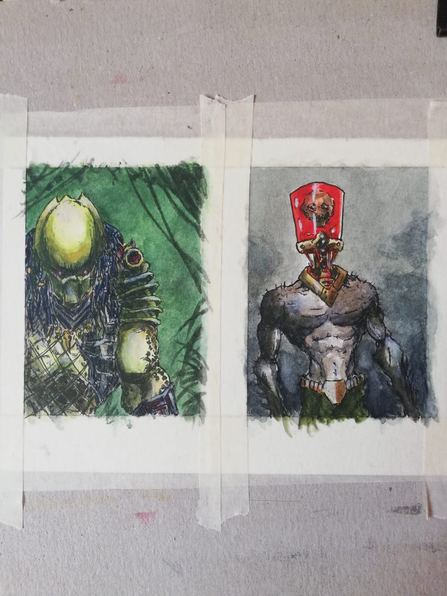 Working on my two firsts original painted sketch cards,what do you think guys?
(Still unfinished)
Open for commissions if any interested
#sketchcards,#fantasyart,#originalpaintedcards,#paintedcards