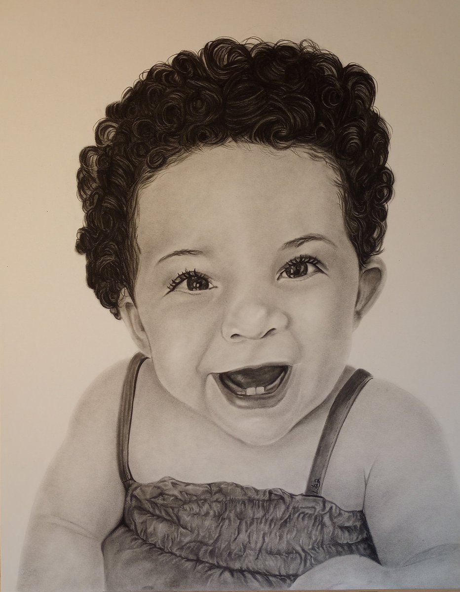 AJitters's tweet photo. This lil' munchykin is my niece.🥰 
First time shipping my art out, so hoping she gets there!🤞 https://t.co/N5GcHPiOPR