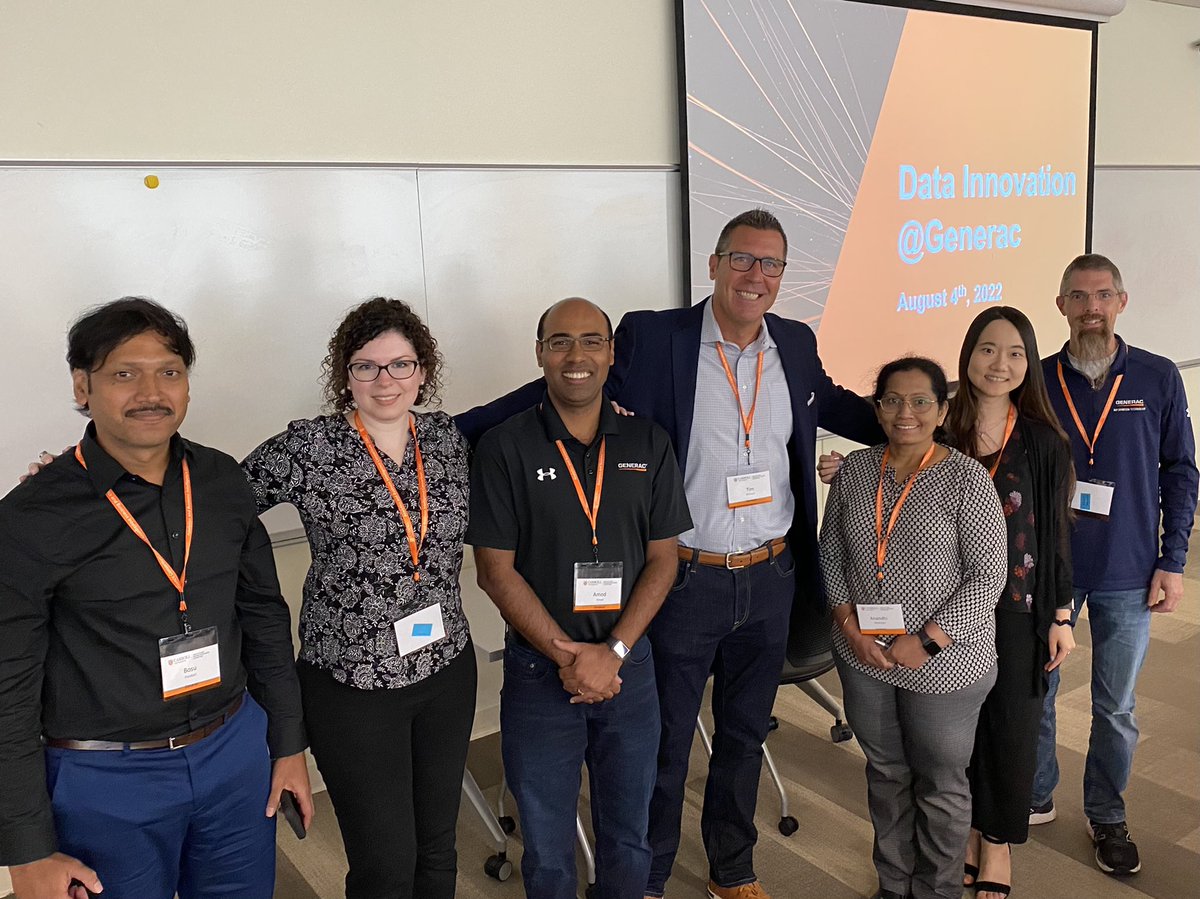 dicksontim's tweet photo. I was so proud to present #DataInnovation @Generac with my IT Team at @carrollu today. #hackathon #ArtificialIntelligence #PowerINSIGHTS #GeneracProud https://t.co/m89tjf6pHL