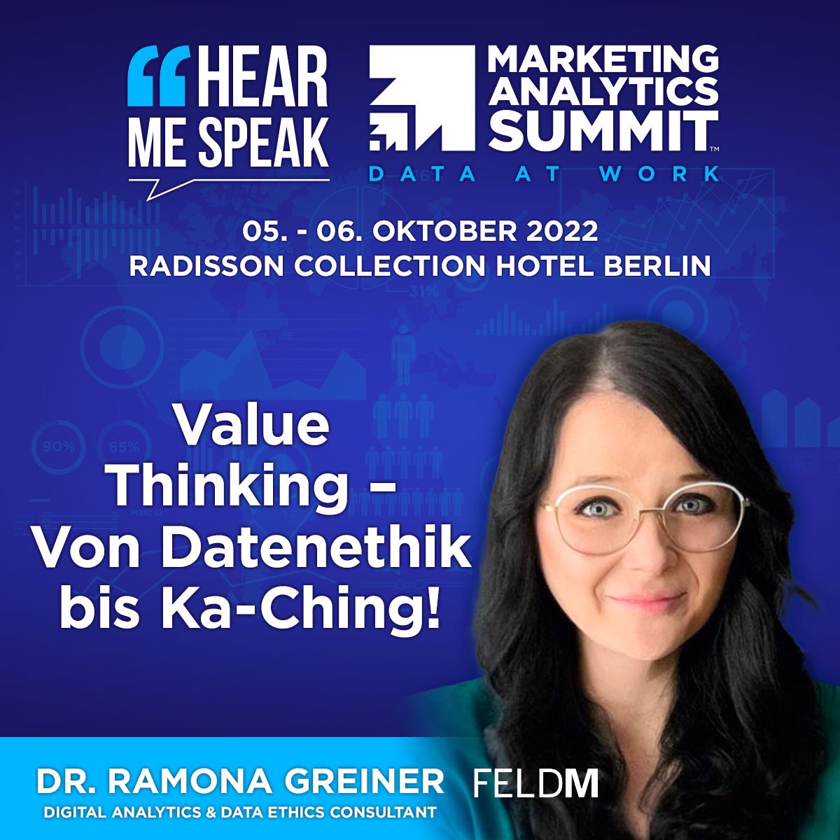 ramonagreiner's tweet image. #HearMeSpeak! Oct. 5 in Berlin! Excited to see you there! 

#DataEthics #DataThinking #Analytics #MarketingAnalyticsSummit