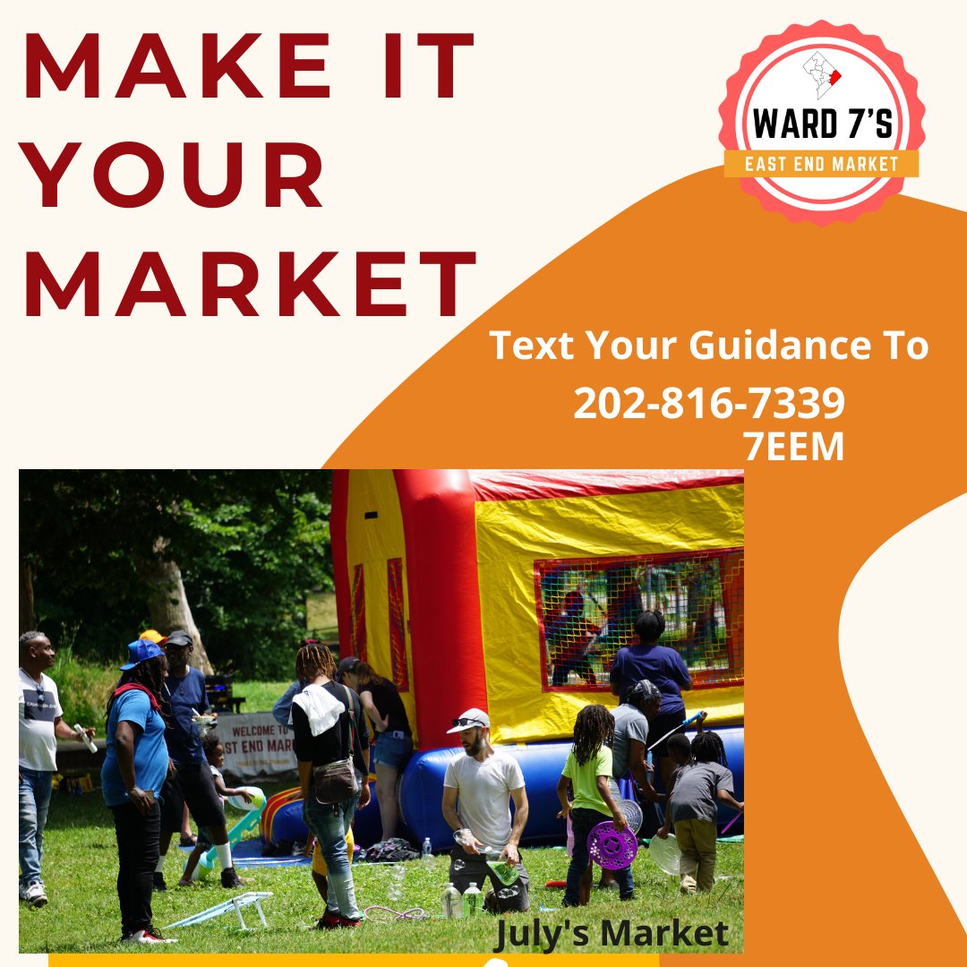 As We Grow, We serve more neighbors. As we serve more neighbors, we require more guidance. 

We've created an easy way for residents to provide guidance to the market staff. 

Please text 202-816-7333 to provide guidance or speak with a staff member.