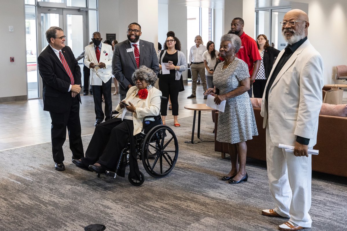 UGA dedicated Black-Diallo-Miller Hall today. UGA’s newest residence hall is named in honor of Harold Alonza Black, Mary Blackwell Diallo and Kerry Rushin Miller, the first African American students to enroll as freshmen and complete their undergraduate degrees at UGA.