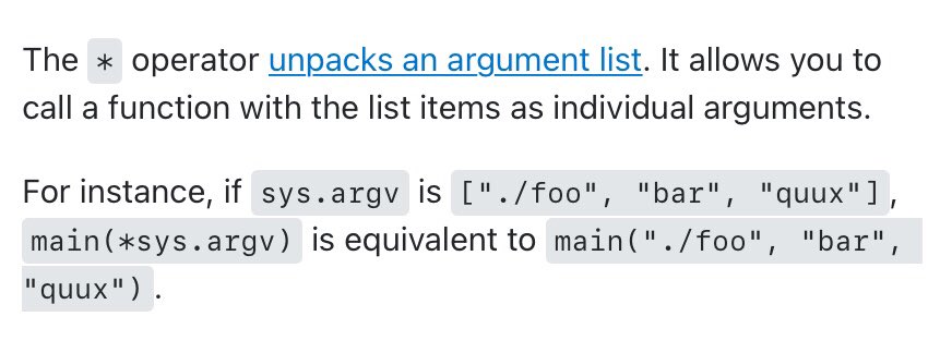PArmoniad's tweet image. * operator in 
#python, #python_tips