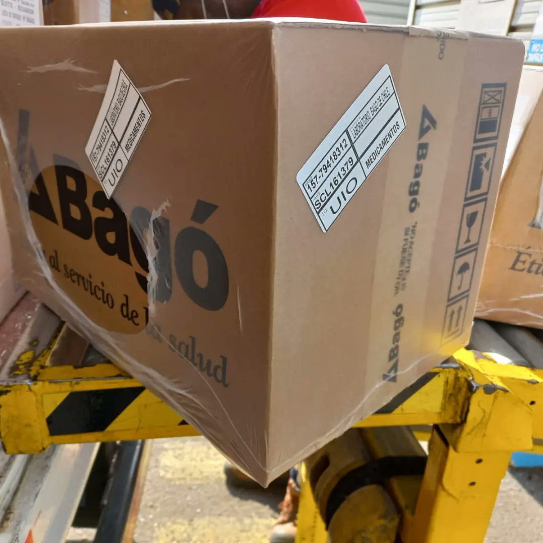 Controlc_chile's tweet image. Estamos muy felices de poder ayudar en la logística de medicamentos para uso humano de nuestro cliente Laboratorios Bago, embarque destino Quito, Ecuador ✈️ 🌎 #medicina #medicamentos #chile🇨🇱 #quito #EXPORTACION #Ecuador #Logistica