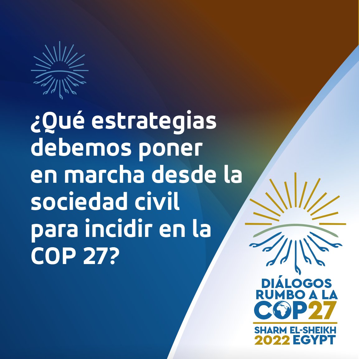 GrupoGFLAC's tweet photo. Para garantizar una justicia climática, es fundamental contar con la participación de todos los actores más vulnerables al cambio climático de nuestra región.

💬Para ello, ¿Qué estrategias debemos poner en marcha desde la sociedad civil para incidir en la COP27?👇🏽👇🏽 https://t.co/DfpmsxtmP3