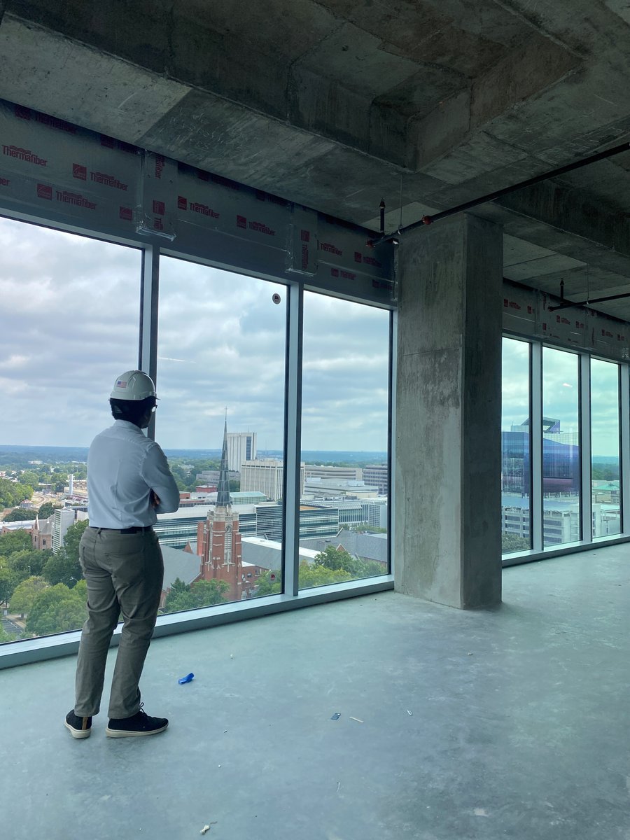 RaleighCrossing's tweet photo. #TBT to the time our intern, Teddy Cheruga, toured 301 Hillsborough! The Fallon Company was thrilled to partner with the North Carolina Governor's Historically Black Colleges and Universities Internship Program over the last 8 weeks. https://t.co/9gLhD58pJe