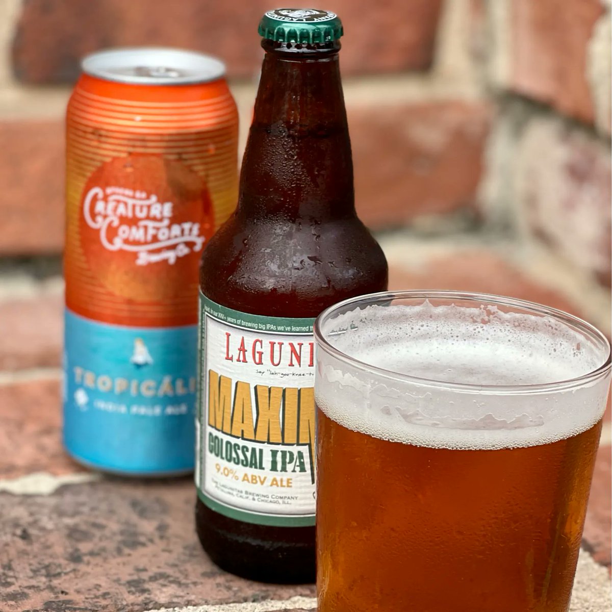 A one, a two, a three. What’s it going to be? @creaturecomfortsbeer Tropicalia • <a href="/lagunitasbeer/">LAGUNITAS BREWING CO</a> Maximus Colossal •
@cigarcitybrewing Jai Alai 

—
#nationalIPAday #internationalbeerday #brews #abelbrownaugusta #surreycenter #augustaga #loveaugusta