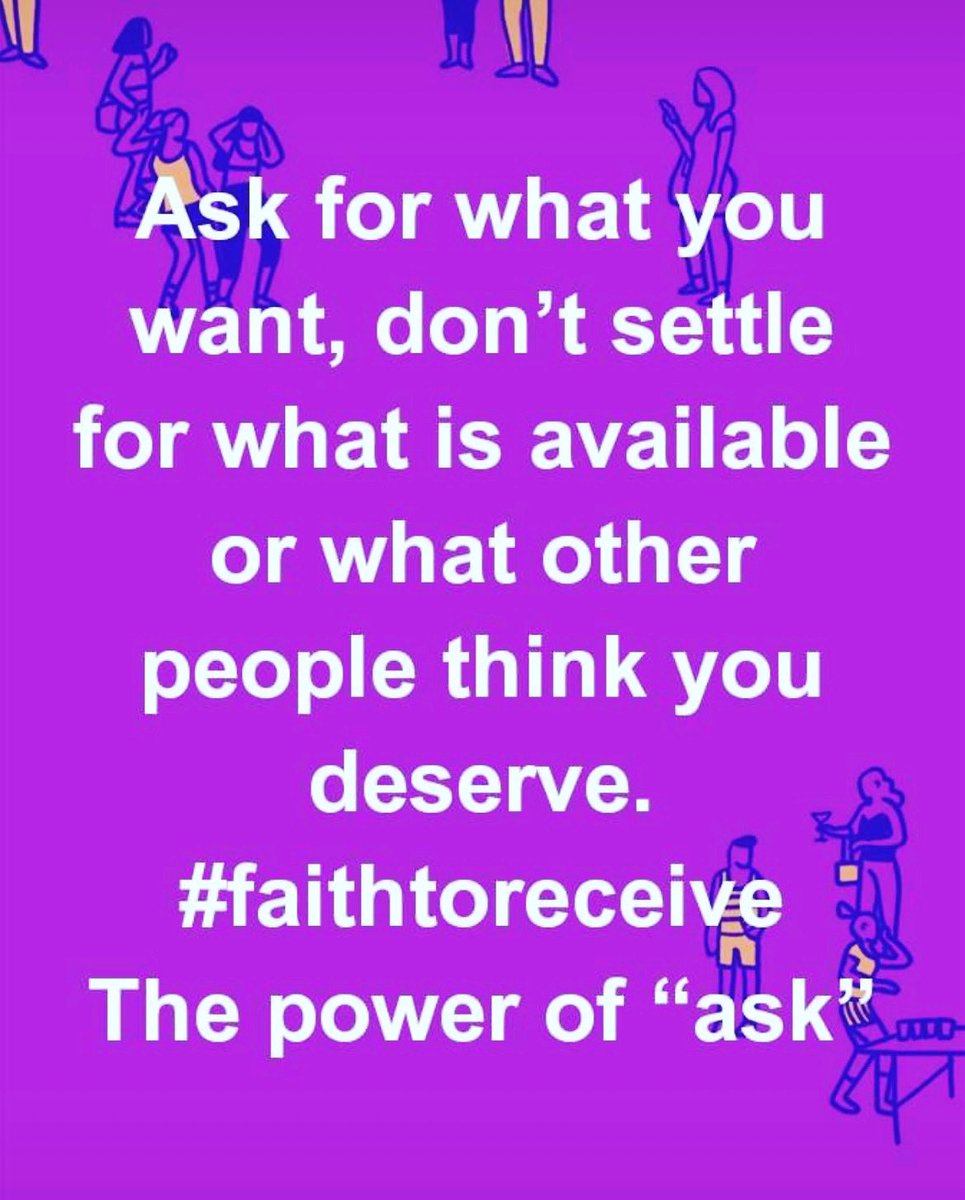 'You have not because you ask not'
#BelieveAndReceive