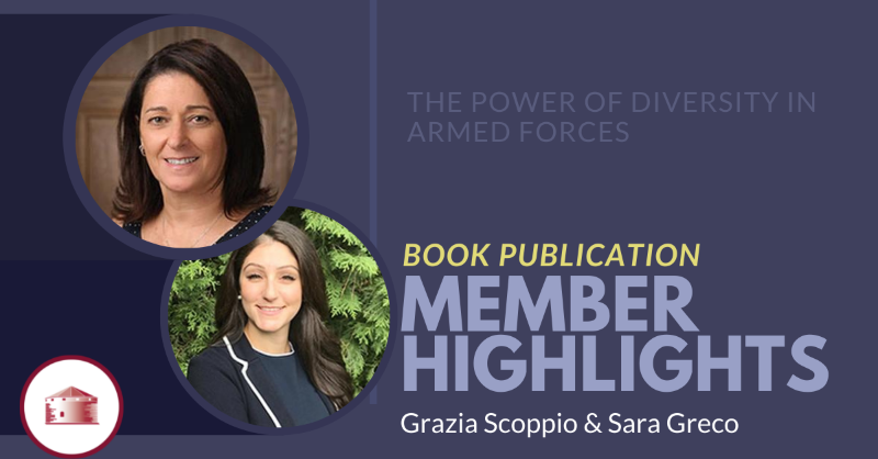 QueensCIDP's tweet photo. #Memberhighlights | CIDP Fellow Grazia Scoppio &amp; researcher @saramgreco are co-editors for 'The Power of Diversity in Armed Forces'. The new book examines “how immigrant participation in the military helps achieve equity and increase diversity”. See the link to learn more: